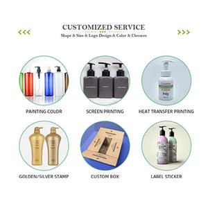 Screen Printed Gold Stamp PET Plastic 850ml Custom Color Lotion Pump Sprayer Bottle <b>Shampoo</b> Conditioner Custom Hair Care - Product Image 3