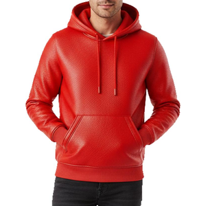 OEM Factory's High Quality 3D Embossed Hoodies for Men Custom Logo Loose Fit French Terry Drop Shoulder Plain Dyed for Winter - Product Image 5