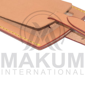 Étiquette de bagage en cuir personnalisée avec nom sur mesure pour valise, mariage, fête - Product Image 5
