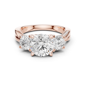 Bague de luxe en diamant de laboratoire taille ronde, élégante pour mariage et fiançailles, bijoux de mariée, fournisseur OEM en gros - Product Image 1