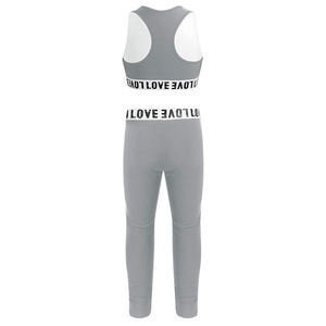Ensemble de yoga sans couture taille haute pour femme, imprimé personnalisé, tenue de sport deux pièces : legging et brassière de sport - Product Image 6