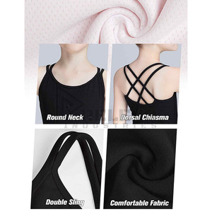 Leotardo de Ballet sin Mangas para Mujer, OEM, Liso, de Poliéster y Spandex, Transpirable, Tela Suave, para Danza, Gimnasia y Entrenamiento - Product Image 4