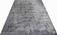 Moderner Tibetischer Luxus Abstrakter 9x12 Wohndekor Gewebter Baumwollteppich Blumenmuster Hochwertig Waschbar Latex-Teppichset