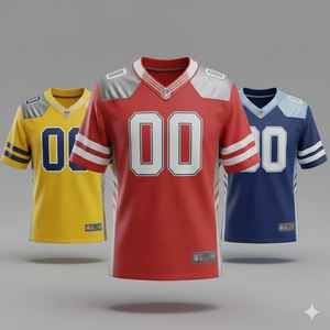 เสื้อฟุตบอลอเมริกันมืออาชีพปี 2026: ชุดทีมเย็บปักลายแบบกำหนดเองได้หลายสี - ชุดกีฬาระดับพรีเมียม ทนทาน ไม่เป็นขุย - Product Image 2