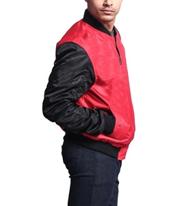 Chaqueta Bomber de Primavera para Hombre, Estilo Casual, Cuello Alto, Bordado Personalizado en la Parte Delantera, Color Sólido, Chaqueta de Nailon Satinado para Invierno - Product Image 6