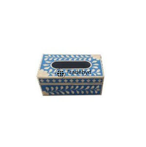 Elegante Caja y Soporte para Pañuelos con Incrustaciones de Hueso Hechas a Mano y Ecológicas, Decoración de Lujo para el Hogar, Tradebyd - Product Image 3