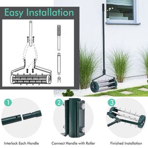 Aeratore Manuale per Prato da 18 Pollici con Manico Antiscivolo e Punte a Rullo per Facile Utilizzo - Product Image 6