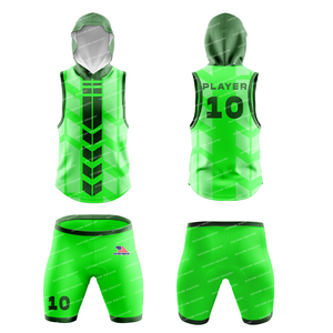 7 on 7 Football Uniform Set American Flag Hooded Short Sleeve Quick Dry Breathable Compression Custom Uniforms OEM - Product Image 1