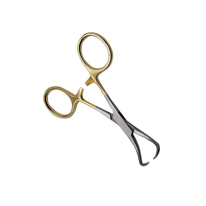 High Quality Towel Clamps 4" Ball and <b>Socket</b> Jaws With <b>Ratchet</b> Lock German Steel Backhaus Towel Clip Forceps for sale - Product Image 4