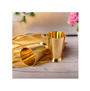 Verre décoratif en laiton pur pour eau, jus, boissons classiques, de haute qualité et à bon prix - Product Image 4
