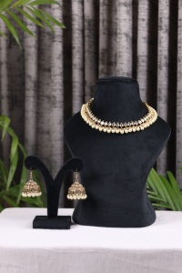Pendientes de candelabro en forma de campana chapados en oro con perlas de imitación para mujer, joyería de estilo clásico para boda - Product Image 5
