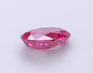 Diamant ovale de 1,04 carat, rose foncé fantaisie, cultivé en laboratoire, clarté VS2, polissage excellent, qualité supérieure CVD, pierre non montée pour joaillerie fine - Product Image 5