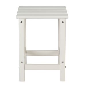 Tavolino Quadrato in HDPE Bianco a Strato Singolo 36*36*47cm per Arredamento Soggiorno - Product Image 4
