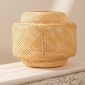 <b>Bamboo</b> <b>table</b> light dining space bedroom lighting boho handmade lamp high quality desk lamps - Product Image 1