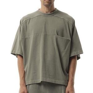 Nueva Camiseta Casual de Estilo Desgastado con Estampado de Letras Grandes, Corte Holgado, 100% Algodón, 200g, Jersey de Algodón para Hombre - Product Image 6