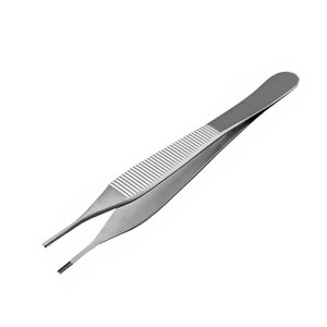 Pinces à tissus brunes 7x7 et 9x9 à dents, instrument chirurgical vétérinaire en acier inoxydable de qualité allemande pour la préhension précise des tissus - Product Image 2