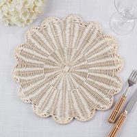 Set de table rond en rotin tressé naturel, tapis de table écologique, décoration de table à manger, fabricant en gros
