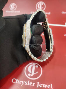 Lujo Personalizar Pass Diamond Tester Moissanite Diamond Watch Buss Down Relojes de pulsera mecánicos de acero inoxidable - Product Image 6