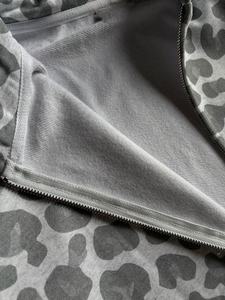 Sudadera con Capucha Personalizada de Alta Calidad, 100% Algodón, 400 g/m², Estampado Gráfico de Leopardo/Guepardo, con Cierre, para Hombre - Product Image 6