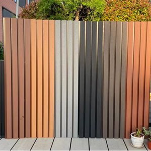 Panneaux muraux WPC de haute qualité pour l'extérieur, imperméables, ignifuges, à rainures, revêtement décoratif extérieur, fourniture d'usine - Product Image 1