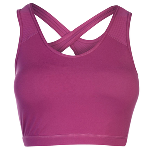 Black Women's High Support Racerback Sports <b>Bra</b> with U-NECK Breathable Spandex/Polyester Fabric for Yoga Workouts - Product Image 2