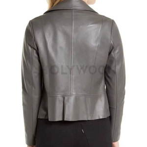 Stylish <b>Women</b> Leather <b>Jacket</b> with Modern Fit Durable Comfort Attractive Casual Outdoor Design Woven Waterproof & <b>Lightweight</b> - Product Image 2