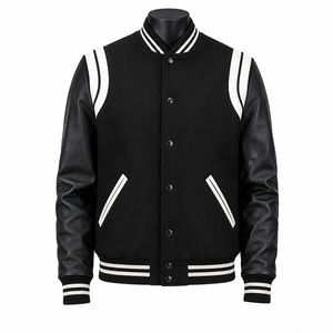 Chaqueta Universitaria de Lana y Cuero Personalizada, Chaqueta de Béisbol Premium, Fabricante de Marca Privada OEM - Product Image 1