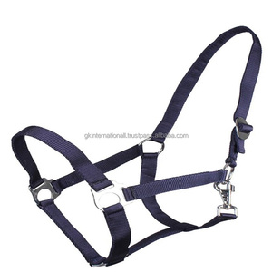 Licol de cheval en nylon doux et confortable fait sur mesure Plusieurs couleurs fabriqués à la main licol et accessoires de course de chevaux en nylon - Product Image 4