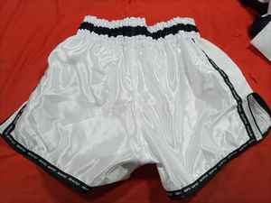 Pantalones Cortos de Artes Marciales de Cintura Media, 100% Algodón Lavado, Precio al por Mayor, Transpirables, Elásticos, Ligeros, Antideslizantes, Material Satinado, Muay - Product Image 4