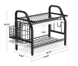Organisateur d'évier télescopique magnétique double niveau OEM/ODM Vietnam avec égouttoir et étagère de rangement pour torchons - Product Image 4