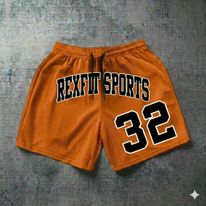 Pantalones Cortos de Baloncesto de Malla para Hombre REXFIT SPORTS, con Número Personalizado, para Gimnasio, Fitness y Entrenamiento, Ligeros - Product Image 2