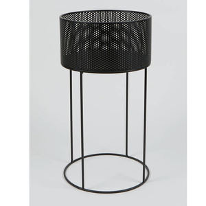 Panier avec support rond en métal pour pot de fleurs, décoration métallique pour la maison, idéal pour les cadeaux de fêtes, support de pot pour la chambre - Product Image 1