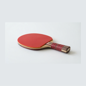 Raquette de tennis de table 2026 la plus vendue, manche en bois, caoutchouc rouge à picots extérieurs, lame 7 plis, poignée droite, pour entraînement - Product Image 1