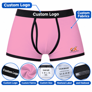 Calzoncillos Boxer Transpirables Personalizados para Hombre |   Calzoncillos Deportivos Elásticos Sin Costuras |   Fabricante de Ropa Interior Masculina de Marca Privada - Product Image 4