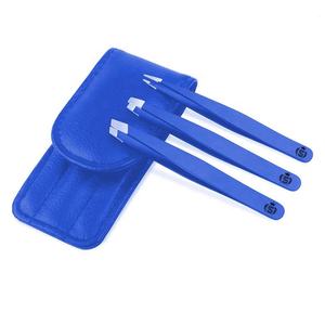 Pinzas japonesas de acero inoxidable con punta inclinada para cejas, pinzas multifuncionales antiestáticas para cejas en todos los colores - Product Image 6