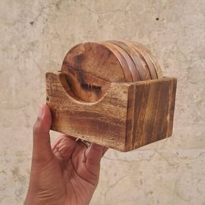 Ensembles de sous-verres élégants en bois de manguier et résine époxy transparente teintée noire, écologiques, de haute qualité, les plus vendus - Product Image 5