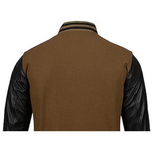 Chaqueta de Béisbol de Lana para Hombre, Estilo Urbano, Corte Ajustado, con Cuello Alto, Talla XL, Moda de Invierno 2025 - Product Image 6