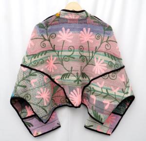 Veste indienne Suzani Kantha écologique, imprimée, 100% coton, col mandarin, confortable - Product Image 6