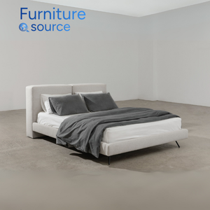 Cabecero de tela suave con marco de cama de mango de madera maciza personalizable de alta calidad OEM/ODM suministro directo fabricante de Vietnam Twin XL - Product Image 3