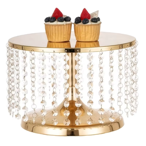 Elegante Juego de Soportes Metálicos para Tartas, Diseñado para una Escena de Mesa Impresionante con Base Elevada, Soportes Artísticos para Tartas - Product Image 5