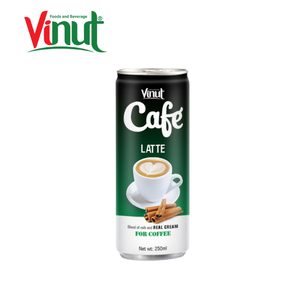 กาแฟลาเต้กระป๋องอลูมิเนียม 250 มล. VINUT จำหน่ายส่งสำหรับผู้นำเข้า ผู้จัดจำหน่าย ขายส่ง โฮเรก้า - Product Image 4
