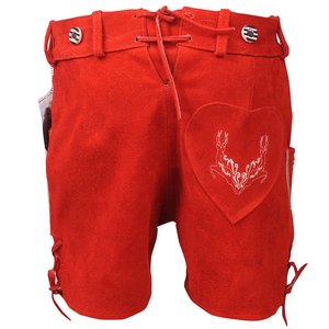 Shorts en Lederhosen pour femmes, taille haute, motif floral brodé, fermeture boutonnée, respirant, style bavarois décontracté - Product Image 2