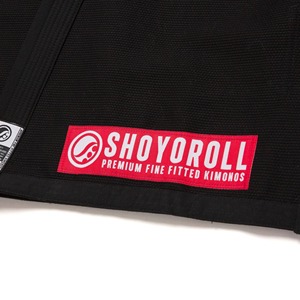 BJJ Gi for Cut for Batch 136 Competitor Retro Uniform Lightweight Breathable Quick Dry Black with <b>Red</b> Combination - Product Image 5