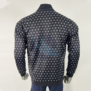 Blouson bomber matelassé homme en polyester/coton, léger, coupe-vent, isolé, style urbain, tissu toile, pour l'automne - Product Image 5
