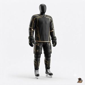 ice Hockey Jersey Matching Pants <b>Socks</b> Athletic Sports Uniform Lightweight <b>Moisture</b> Wicking Training Competition Clothing - Product Image 2