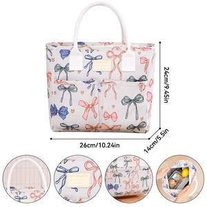 Bolsa Térmica para Almuerzo con Diseño Elegante para Mujer, Bolsa Refrigerante Portátil para Oficina, Picnic y Comidas al Aire Libre - Product Image 6