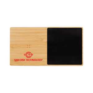 Wooden Charging Pad with Black Panel | Wireless Charger | 10W | Type C | Modern Design | Home Use - Product Image 2