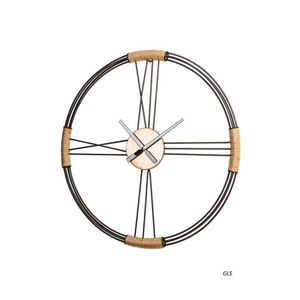 Novelty Modern Design Hanging Large Round Roman Numeral Home Decor Fancy Single Face Metal <b>Wall</b> <b>Clock</b> - Product Image 4