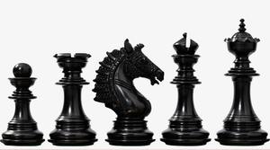 Elegantes piezas de ajedrez de madera de triple peso de la serie Sikh Empire, rey de 4.5 pulgadas, de ébano genuino y madera de boj, al mejor precio. - Product Image 4