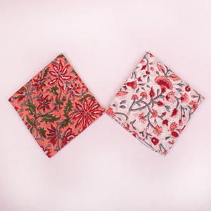 Bandana traditionnel imprimé à la main, motif floral, respirant, pour l'été, unisexe, cache-poils pour animaux, foulard héritage indien - Product Image 1